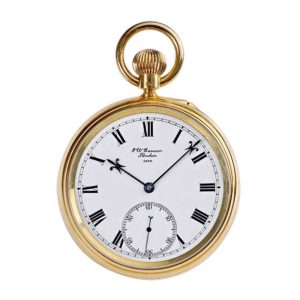 English precision pocket watch with minute tourbillon Circa 1899