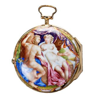 French important gold enamel verge pocket watch Circa 1630