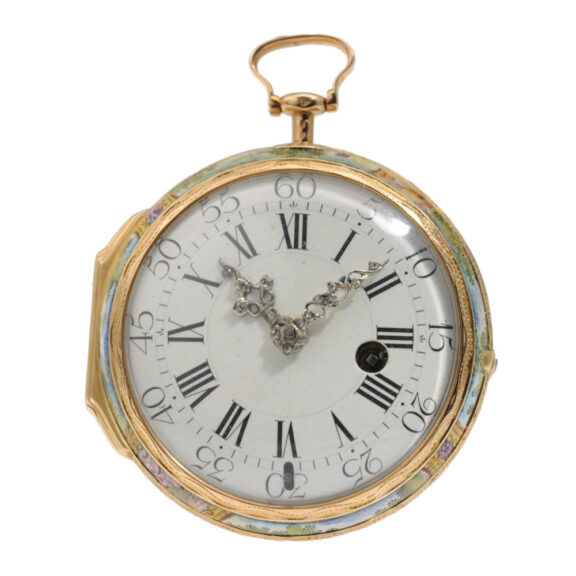 French important gold enamel verge pocket watch Circa 1630 French important gold enamel verge pocket watch Circa 1630
