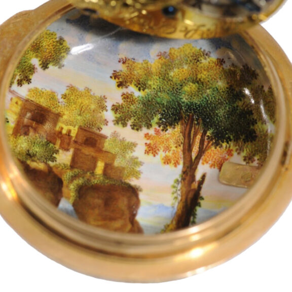 French important gold enamel verge pocket watch Circa 1630 French important gold enamel verge pocket watch Circa 1630