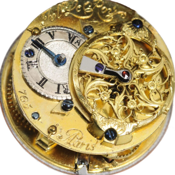French important gold enamel verge pocket watch Circa 1630 French important gold enamel verge pocket watch Circa 1630