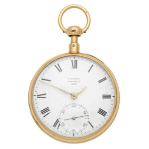 English gold half quarter repeating cylinder watch Circa 1822