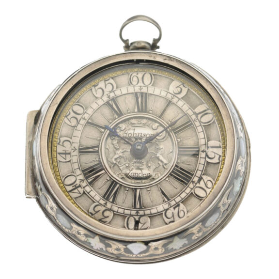 English silver pair cased verge pocket watch Circa 1690