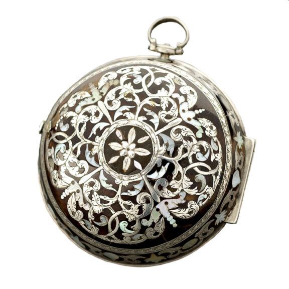 English silver pair cased verge pocket watch Circa 1690 English silver pair cased verge pocket watch Circa 1690