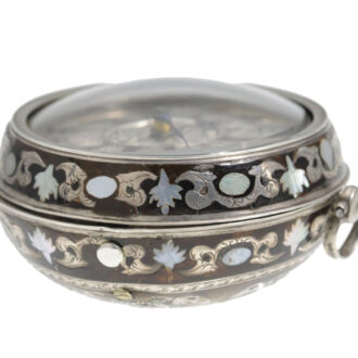 English silver pair cased verge pocket watch Circa 1690