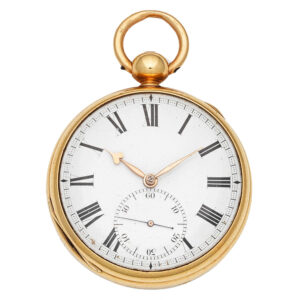 English 18 carat gold duplex pocket watch Circa 1819