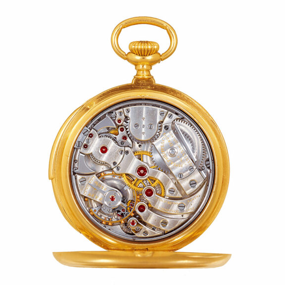 Swiss gold open faced minute repeating lady's Watch Circa 1915 Swiss gold open faced minute repeating lady's Watch Circa 1915
