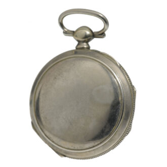 German silver open faced verge pocket watch Circa 1800