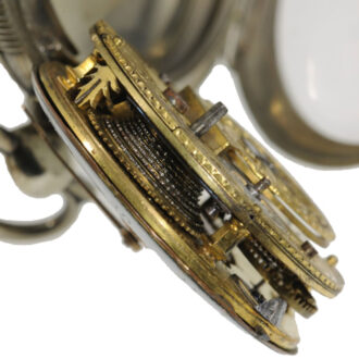 German silver open faced verge pocket watch Circa 1800