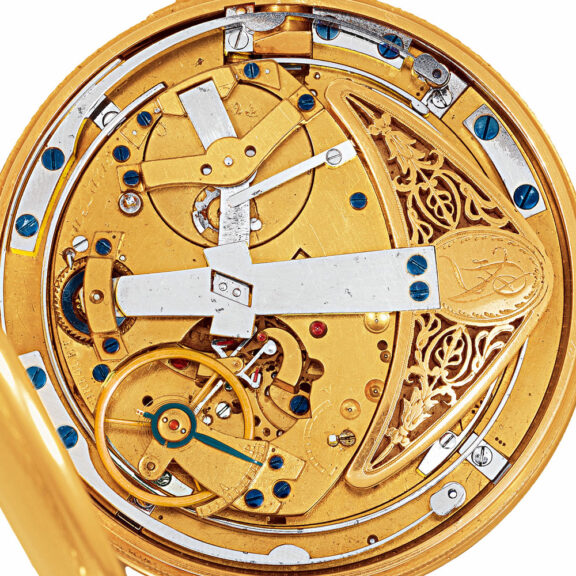 French gold quarter repeating self-winding watch Circa 1810 French gold quarter repeating self-winding watch Circa 1810