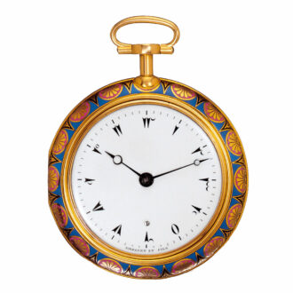 French gold and enamel quarter repeating watch Circa 1804