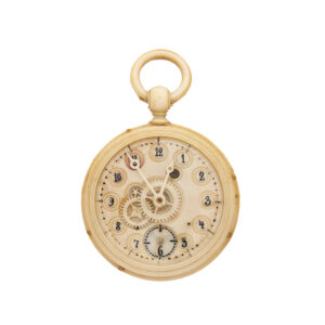 Extremely Russian watch entirely made of bone Circa 1865