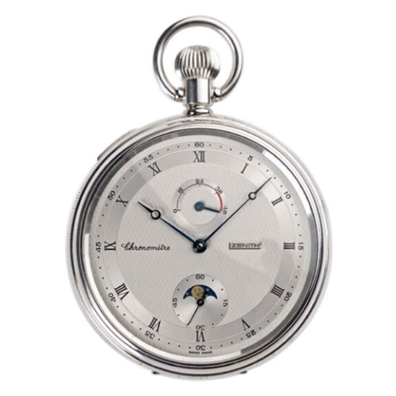 Swiss silver open faced heavy deck chronometer Circa 1997