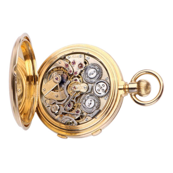 Swiss pocket watch with split seconds chronograph Circa 1885 Swiss pocket watch with split seconds chronograph Circa 1885