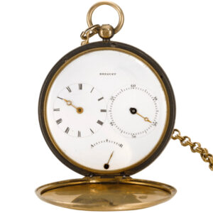 Rare and slim French hunting cased ruby cylinder watch Circa 1829