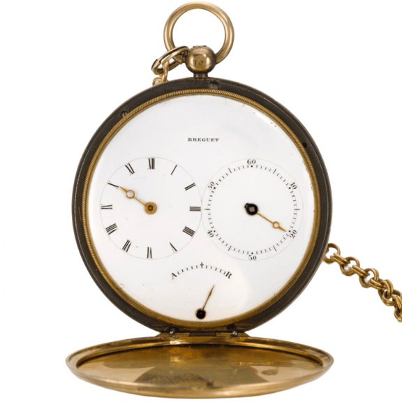 Rare and slim French hunting cased ruby cylinder watch Circa 1829