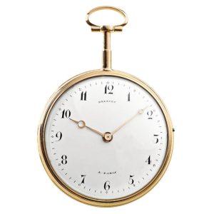 French gold quarter repeating watch with virgule escapement Circa 1791