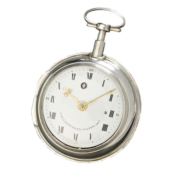 French silver quarter repeating pocket watch Circa 1780