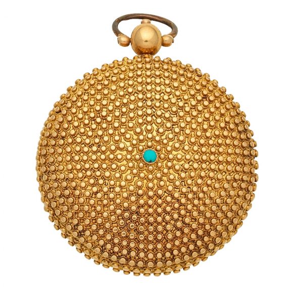 Austrian 18 carat gold key wind open faced pocket watch Circa 1800