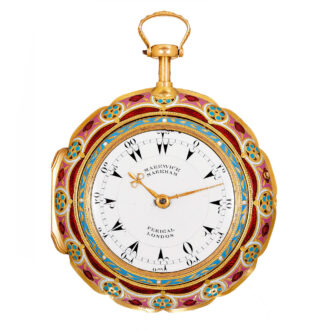 English gold triple-cased watch with quarter repeating Circa 1815