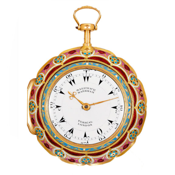 English gold triple-cased watch with quarter repeating Circa 1815 English gold triple-cased watch with quarter repeating Circa 1815