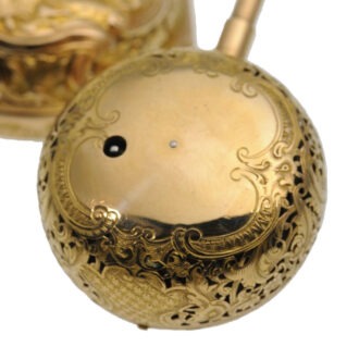 English gold pair cased Repoussé verge watch Circa 1730