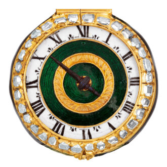 Swiss gold, enamel and diamond set lady's watch Circa 1640