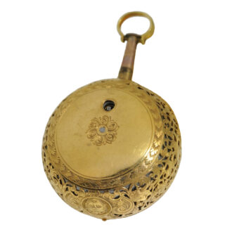 English 22k gold quarter repeating Repoussé watch Circa 1720