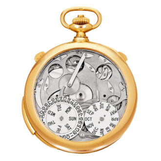 Fine Swiss gold ultra complicated thin watch Circa 1924