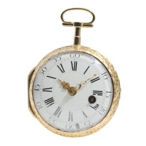 French 20k gold verge watch with chatelaine Circa 1770