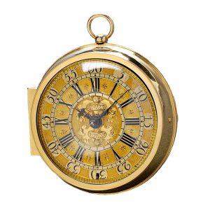 English gold pair cased verge pocket watch Circa 1702