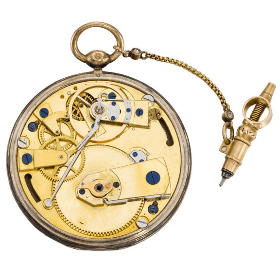 Fine, small, and slim French ruby cylinder watch Circa 1825 Fine, small, and slim French ruby cylinder watch Circa 1825