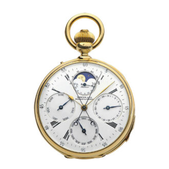 Swiss astronomical watch with centre seconds for Indian Market Circa 1880