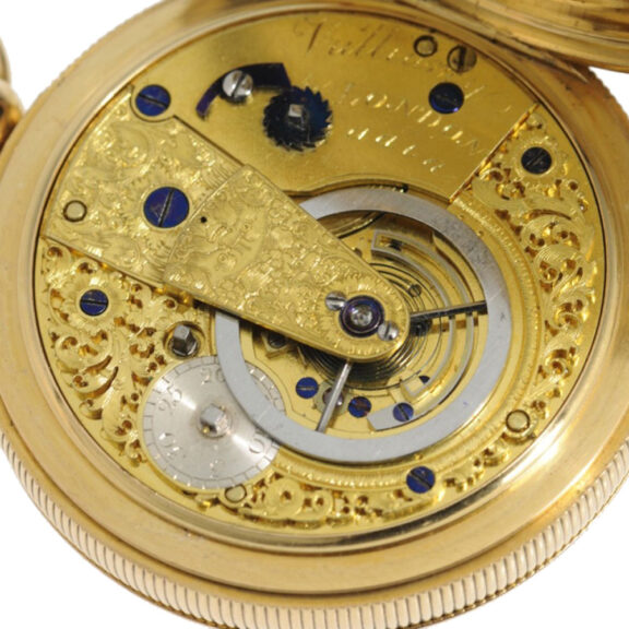 English gold repeating duplex pocket watch Circa 1852 English gold repeating duplex pocket watch Circa 1852