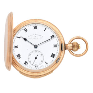 English 9 carat gold quarter repeating pocket watch Circa 1910