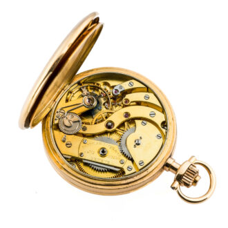 Swiss 18 carat gold hunting cased pocket watch Circa 1900