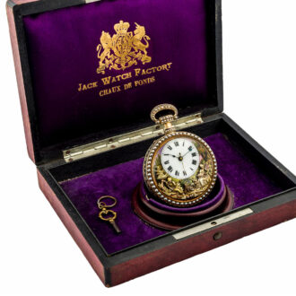Swiss gold repeating musical watch with automaton Circa 1820
