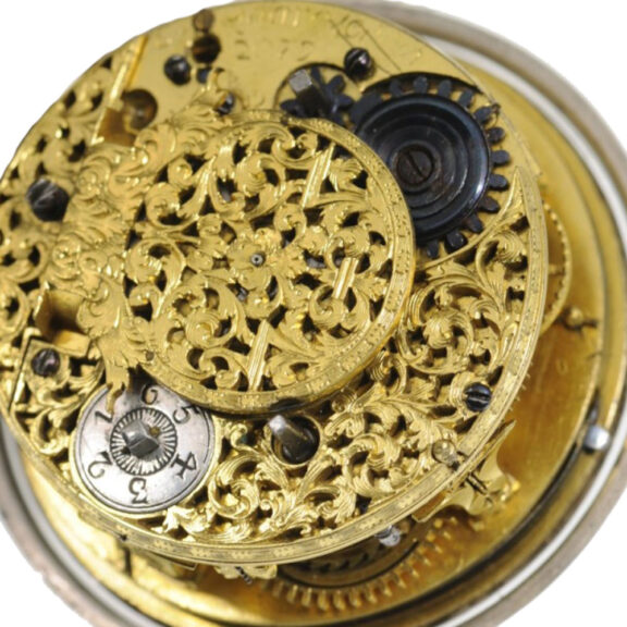English silver pair cased verge pocket watch Circa 1690 English silver pair cased verge pocket watch Circa 1690