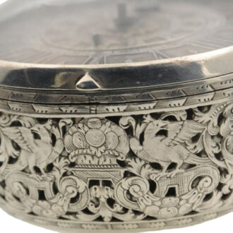 English silver pair cased verge pocket watch Circa 1690 English silver pair cased verge pocket watch Circa 1690