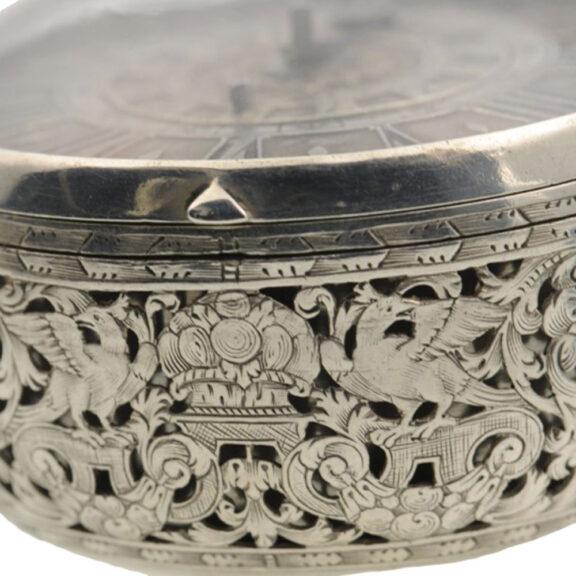 English silver pair cased verge pocket watch Circa 1690 English silver pair cased verge pocket watch Circa 1690