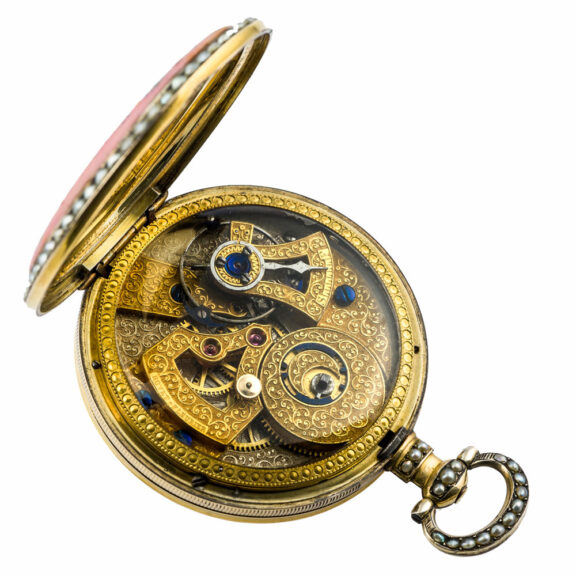 Fine and rare Swiss duplex for the Chinese market Circa 1875 Fine and rare Swiss duplex for the Chinese market Circa 1875