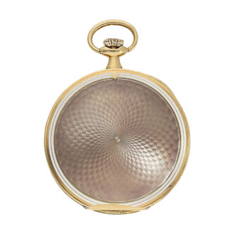 English 18 carat gold and enamel lever pocket watch Circa 1911