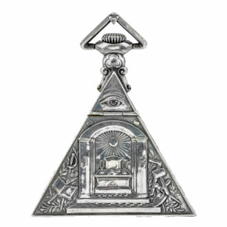 Swiss keyless silver triangle shaped pocket watch Circa 1930