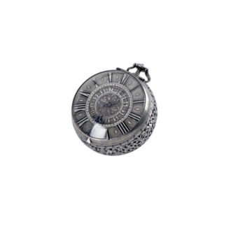 Swiss silver double cased verge pocket watch Circa 1690