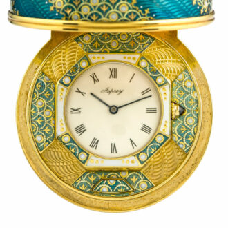 Exceptionally rare English egg-form desk clock Circa 1950 Exceptionally rare English egg-form desk clock Circa 1950