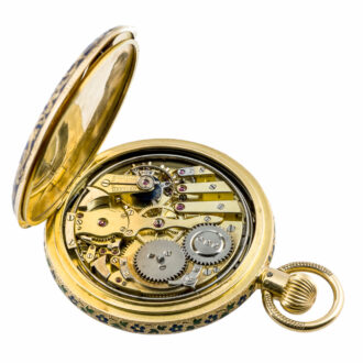 Swiss yellow gold minute repeating lever watch Circa 1900