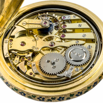 Swiss yellow gold minute repeating lever watch Circa 1900