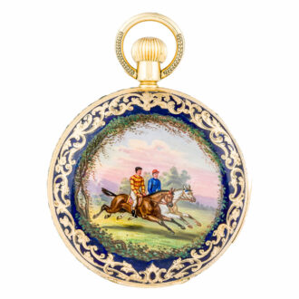Swiss yellow gold minute repeating lever watch Circa 1900