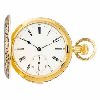 Swiss yellow gold minute repeating lever watch Circa 1900
