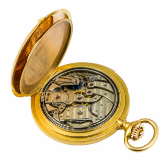 Superb Swiss gold minute repeating lever watch Circa 1926